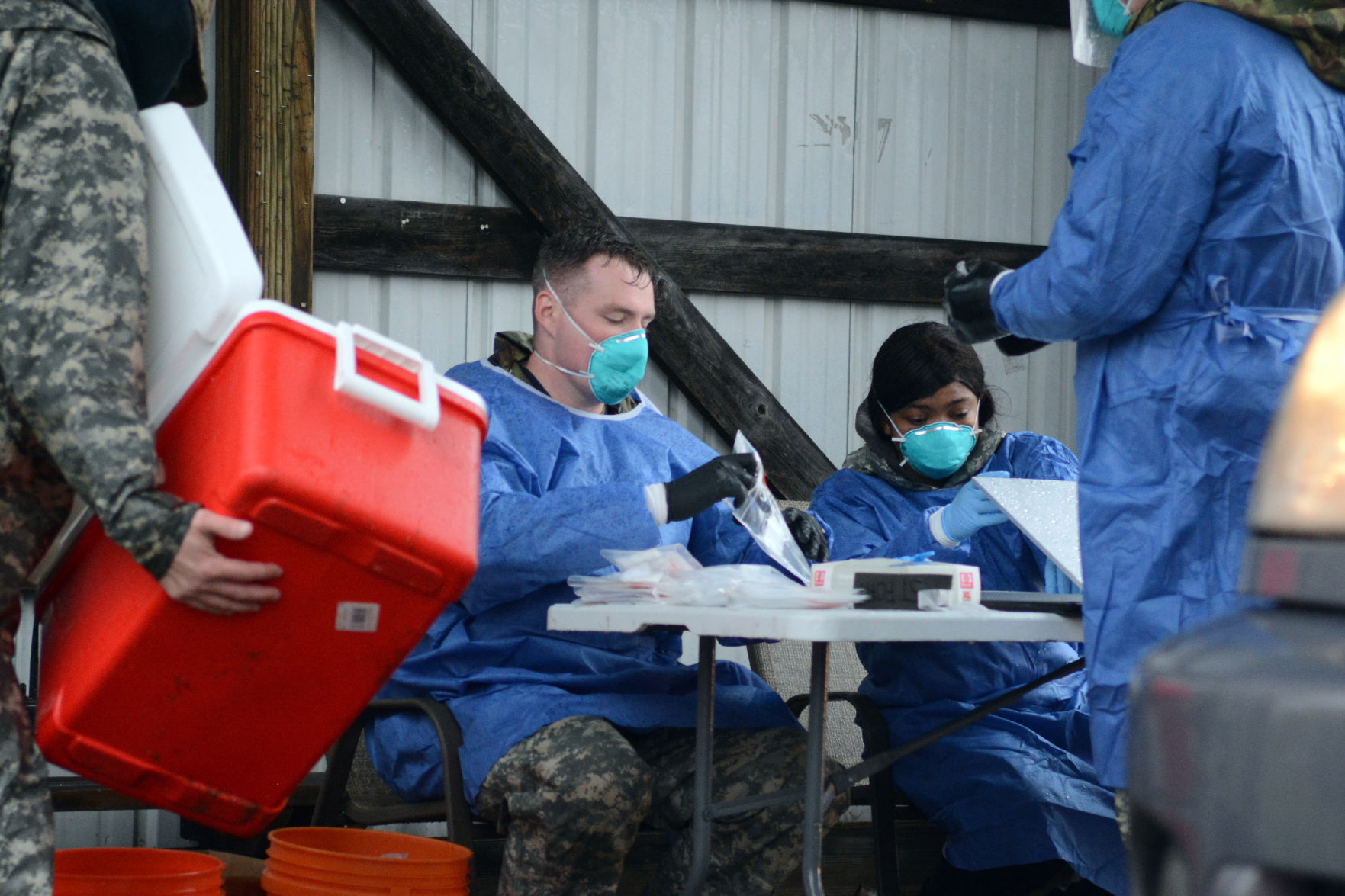 National Guard conducts COVID-19 testing in Baraboo, Oct. 12